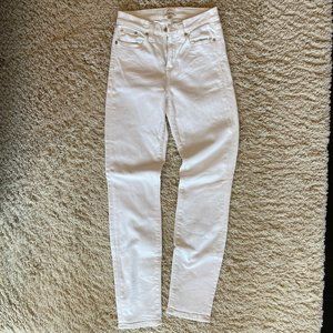 J Crew Lookout High Rise Skinny Jeans White - Size 25